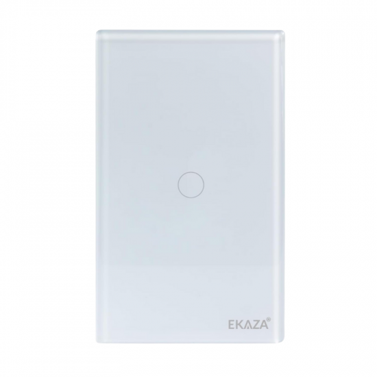 INTERRUPTOR INTELIGENTE TOUCH WIFI+BLE BRANCO 1 BOTAO T307 1W EKAZA