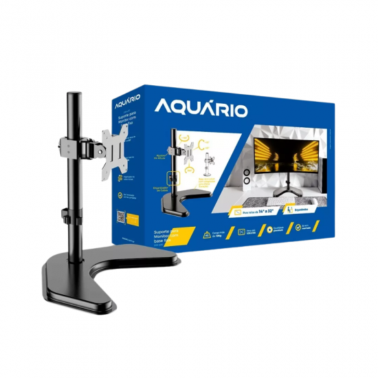 SUPORTE PARATV COM BASE FIXA PARA MONITOR 1432 AQUARIO SIM 400