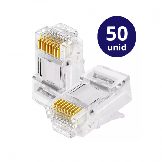 CONECTOR RJ45 CAT5 50 UNID TEM 11580