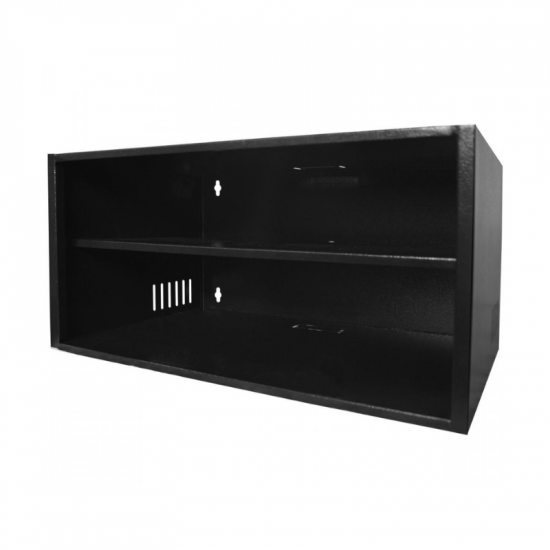 MINI RACK 5U 350MM PLUS ACR C/ BANDEJA MAX METAL PRETO