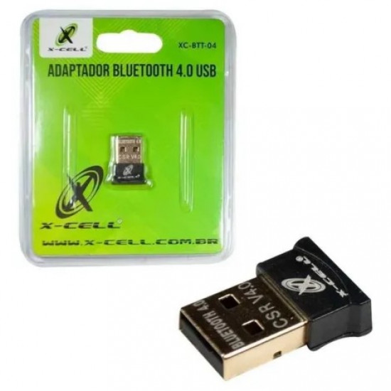 BLUETOOTH USB 4.0 PARA COMPUTADOR/NOTEBOOK MINI X-CELL XC-BTT-04