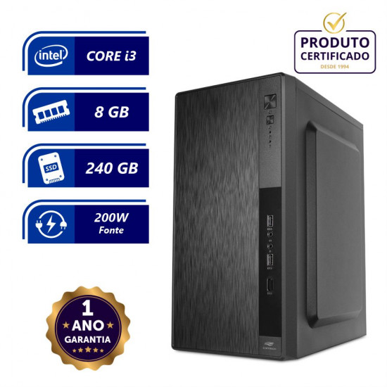 CPU INTEL CORE I3 3.1GHz 8GB 240GB SSD