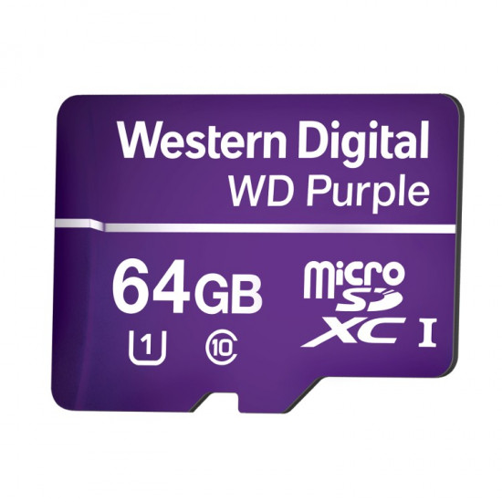 CARTAO SD 64GB 32TBW WESTERN DIGITAL WD PURPLE 4600163