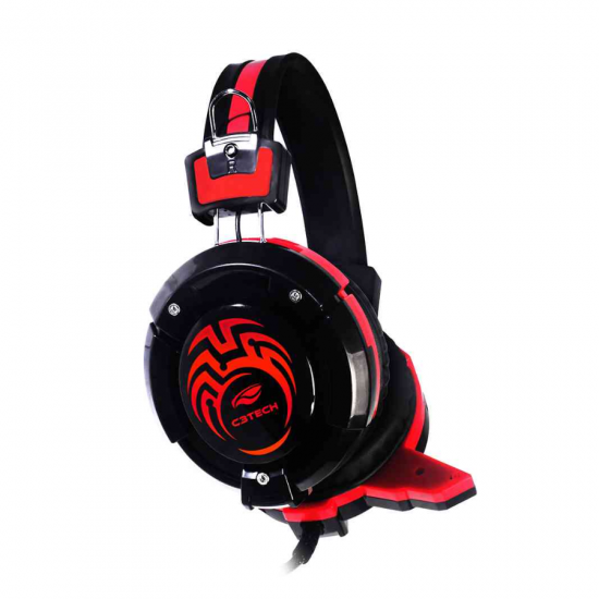 HEADSET GAMER COM FIO E LED RGB FLYCATHER PH-G10BK P2/USB C3TECH PRETO