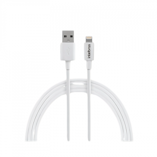 CABO PARA CELULAR USB-A/LIGHTNING INTELBRAS PVC BRANCO 4830062 12PB 1,2M