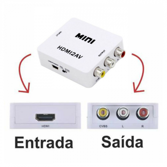 MINI CONVERSOR HDMI PARA AV XC-MC-01 X-CELL