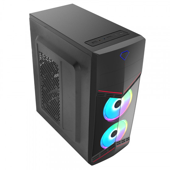 GABINETE GAMER C3TECH MT-G90BK PRETO PAINEL FRONTAL EM ACRILICO/SEM FONTE (301030480100)