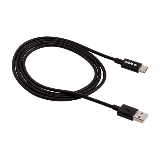 CABO INTELBRAS P/ CELULAR USB-USB-C 1,2m PVC PRETO 4830075 EUAC 12PP
