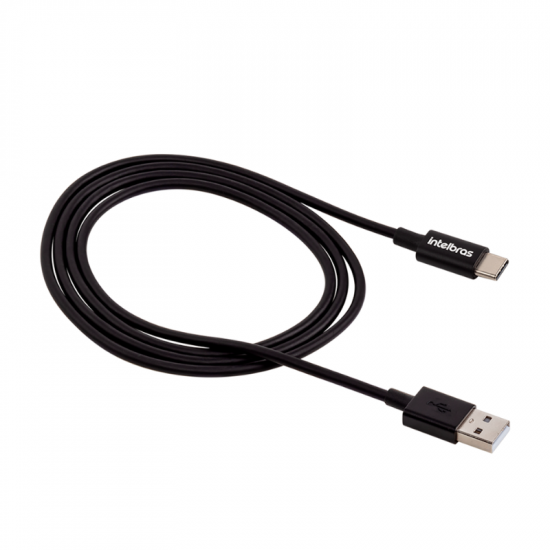 CABO PARA CELULAR USB-A/USB-C INTELBRAS PVC PRETO 4830075 EUAC 12PP 1,2M