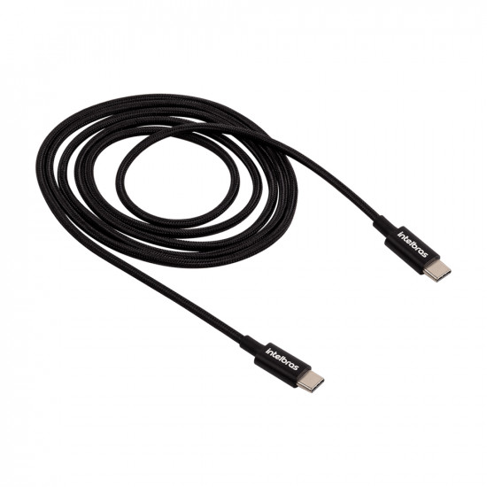 CABO PARA CELULAR USB-C/USB-C INTELBRAS NYLON PRETO 4830080 EUCC 15NP 1,5m