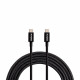 CABO PARA CELULAR USB-C/USB-C INTELBRAS NYLON PRETO 4830080 EUCC 15NP 1,5m