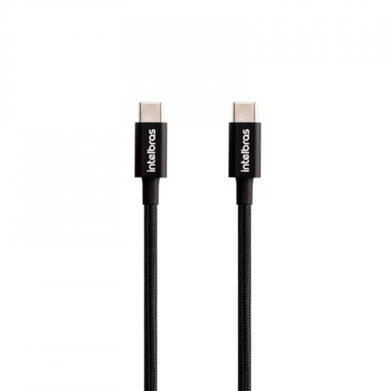 CABO PARA CELULAR USB-C/USB-C INTELBRAS NYLON PRETO 4830080 EUCC 15NP 1,5m