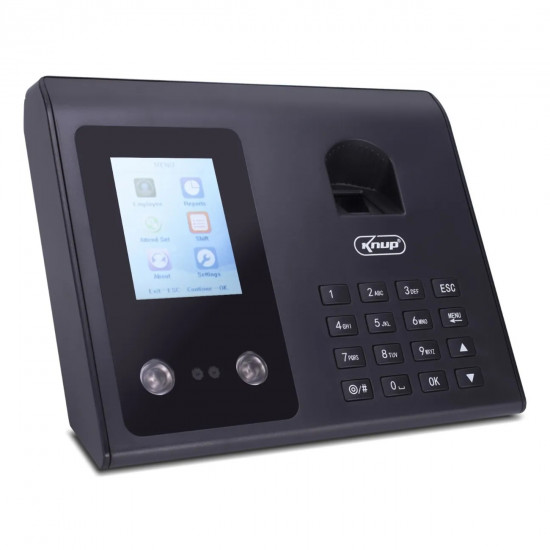 RELOGIO DE PONTO DIGITAL BIOMETRICO KNUP KP-RE1032 COM DISPLAY LCD TOUCH SCREEN