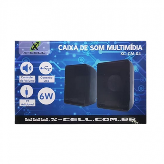 CAIXA DE SOM USB 6W XC-CM-04 X-CELL