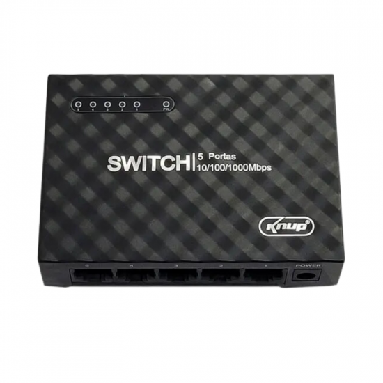 SWITCH 5 PORTAS KNUP 1000MBPS NAO GERENCIAVEL KP-SW103