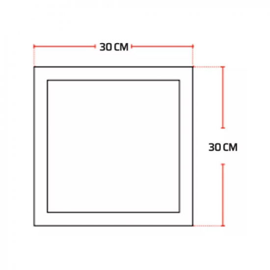 LUMINARIA LED 24W EMBUTIR AVANT QUADRADO BRANCA FRIA