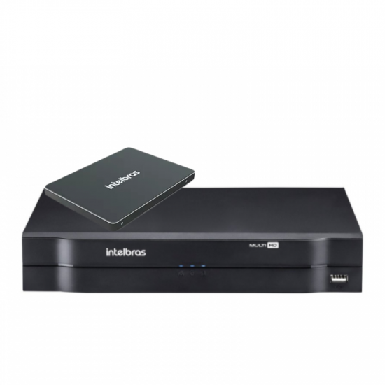 DVR 4 CANAIS INTELBRAS MHDX 1104-C COM SSD 512GB 4581156