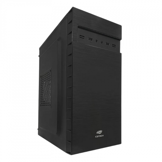 GABINETE MICRO-ATX C3TECH MT-32BK PRETO COM FONTE 200W (301140240100)