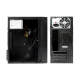 GABINETE MICRO-ATX C3TECH MT-32BK PRETO COM FONTE 200W (301140240100)