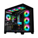 GABINETE GAMER K-MEX CG-02J1 PRETO