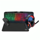 COMBO GAMER COM FIO TECLADO/MOUSE 3200DPI 6BT/HEADSET P3/MOUSEPAD WARRIOR AIR DROP 4 EM 1 TC304 MULTILASER