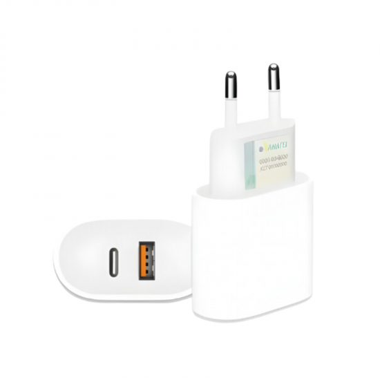 FONTE USB-A/USB-C PARA CELULAR CA40-4 TURBO 40W GOLD BRANCO