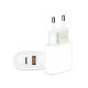 FONTE USB-A/USB-C PARA CELULAR CA40-4 TURBO 40W GOLD BRANCO