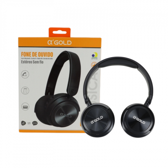 HEADPHONE SEM FIO FN-GB10 BLUET. 5.0 GOLD CORES