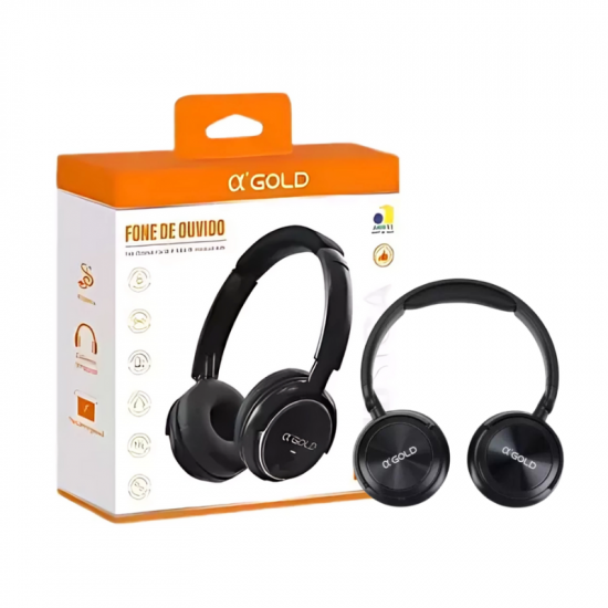 HEADPHONE SEM FIO FN-GB13 BLUET. 5.3 GOLD CORES