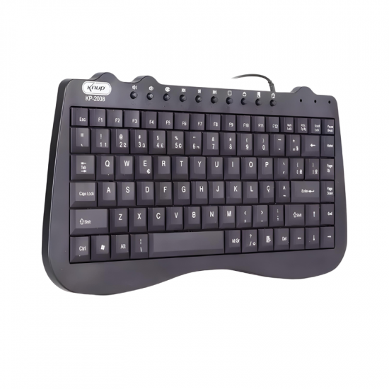 TECLADO COM FIO KP-2008 KNUP PRETO