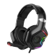 HEADSET GAMER COM FIO E LED RGB KP-489 P2 COM ADAPT. KNUP PARA PC/PS4/XBOX PRETO