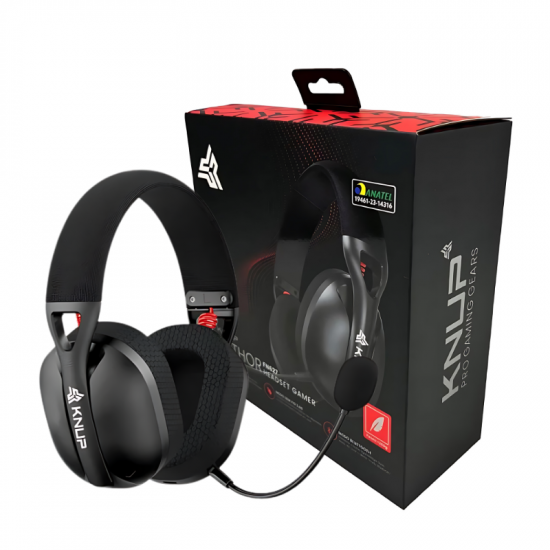 HEADSET GAMER SEM FIO USB/BLUETOOTH KP-627 KNUP PRETO