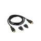 CABO HDMI 1,5M 3EM1 ATOMO HDMI/MINI HDMI/MICRO HDMI FZF-19HD-1.5M