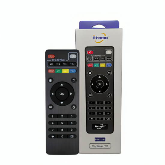 CONTROLE PARA TV BOX UNIVERSAL MO-21-04 ATOMO