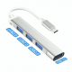 HUB USB-C COM 4 PORTAS USB 3.0 MO-809C ATOMO