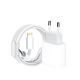 CARREGADOR PARA CELULAR APPLE LIGHTNING A2307 20W 1M BRANCO