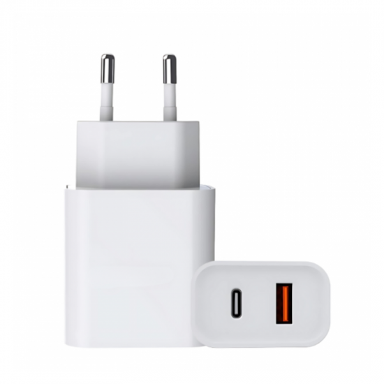 FONTE USB-C/USB-A PARA CELULAR LEHMOX LE-156 40W BRANCA