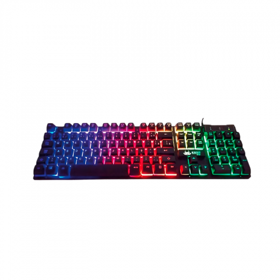 TECLADO GAMER COM FIO KP-2043/A MADSET KNUP PRETO LED