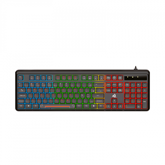 TECLADO GAMER COM FIO KP-TE130 MADSET KNUP PRETO LED