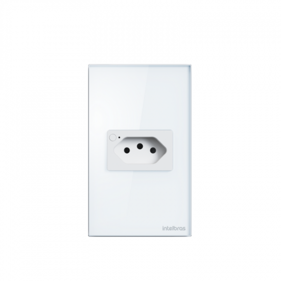 TOMADA SIMPLES SMART WIFI INTELBRAS 10A 4850062 ETS 1001 BRANCO