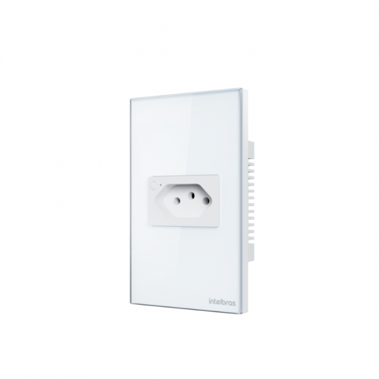 TOMADA SIMPLES SMART WIFI INTELBRAS 10A 4850062 ETS 1001 BRANCO