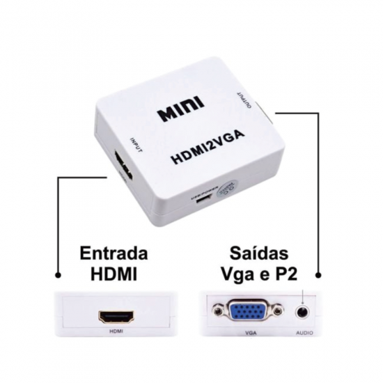 MINI CONVERSOR HDMI/VGA XC-MC-03 XCELL