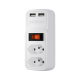 ADAPTADOR ELETRICO EAC 202 2 TOMADAS 2 USB BRANCO INTELBRAS 4824400