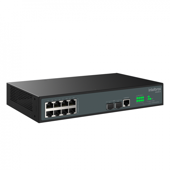 SWITCH 8 PORTAS GIGA GERENCIAVEL + 2 PORTAS SFP S2310G-A INTELBRAS 4760104