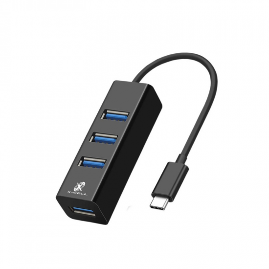 HUB USB-C COM 4 PORTAS USB XC-HUB-10 X-CELL