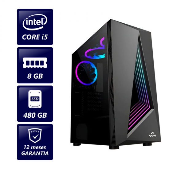 CPU GAMER INTEL CORE I5 10400F 2.9GHZ 8GB 480GB SSD