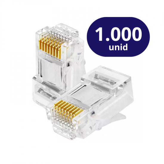 CONECTOR RJ45 CAT5 1000 UNID PREMIUM TEM 9930